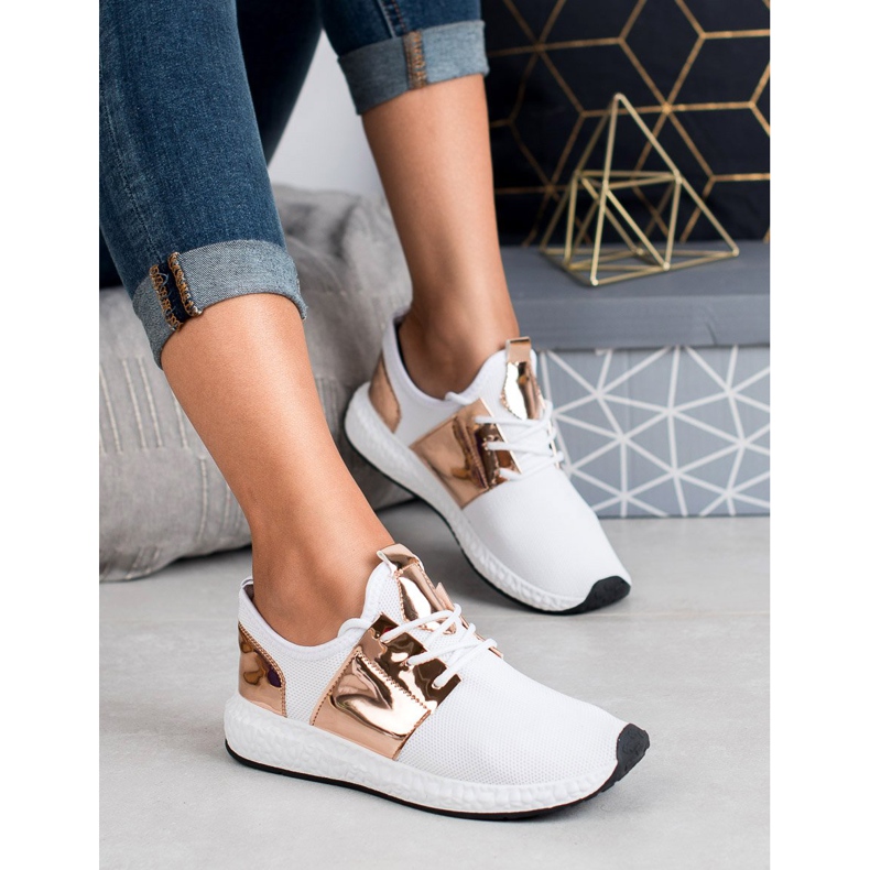 SHELOVET Muodikkaat urheilukengät valkoinen 1