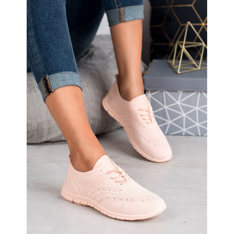 SHELOVET Tekstiiliset urheilukengät vaaleanpunainen 1