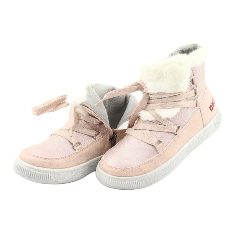 Puuterin vaaleanpunaiset saappaat Big Star 374080 vaaleanpunainen keltainen 4