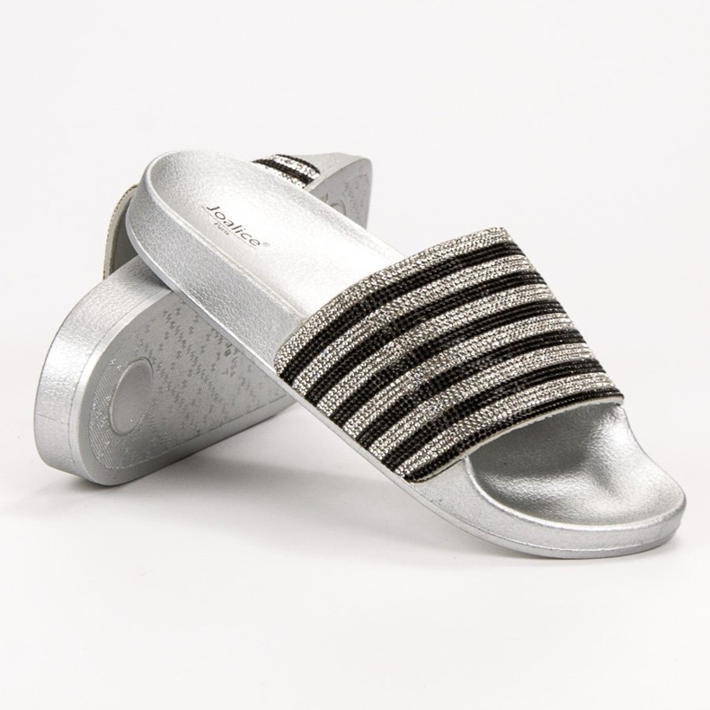 SHELOVET Kumiset tossut musta harmaa 1