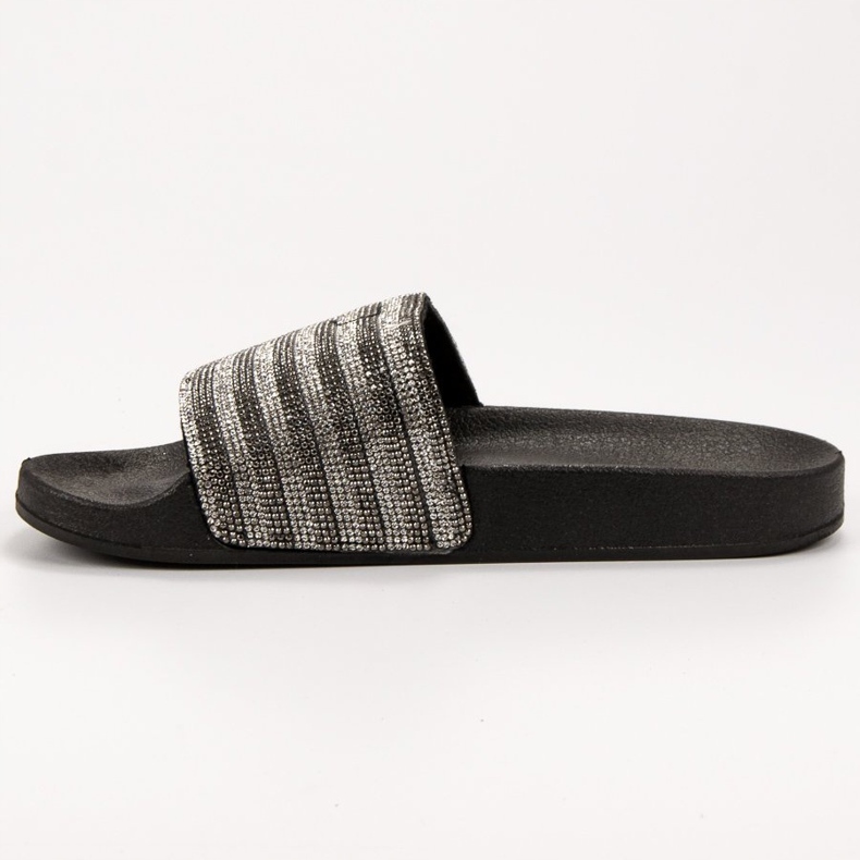 SHELOVET Kumiset tossut musta harmaa 1