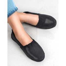 Filippo Musta nahka Slip lenkkarit 1