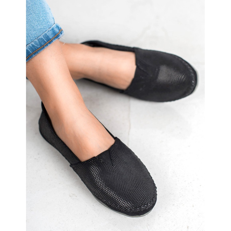 Filippo Musta nahka Slip lenkkarit 1