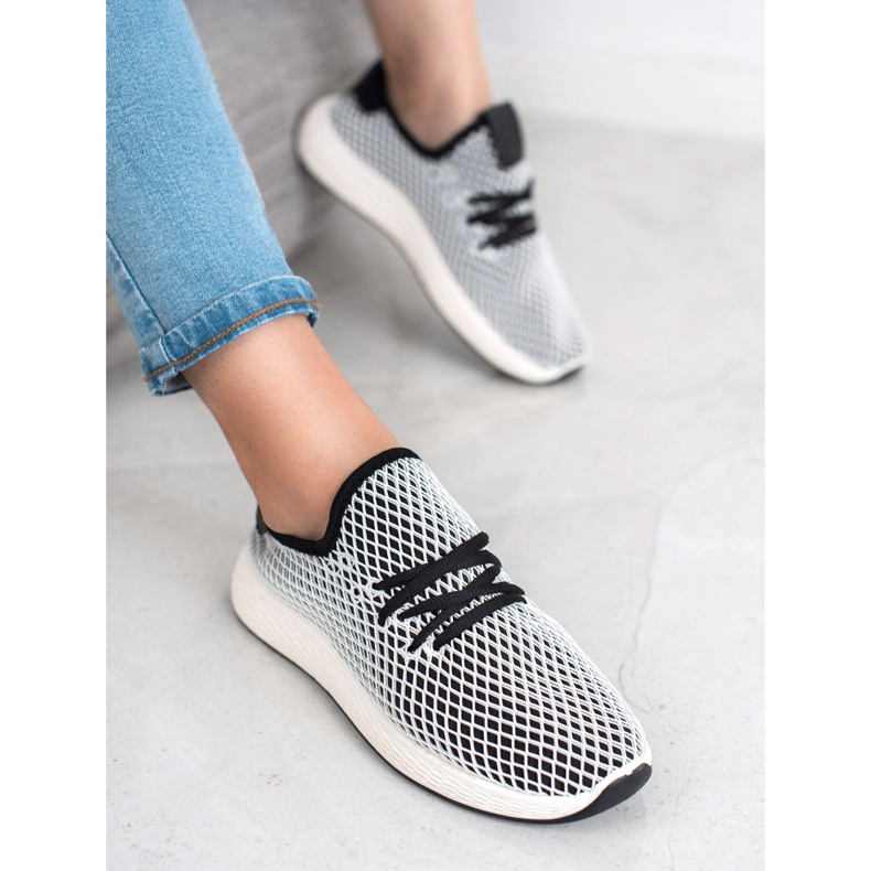 SHELOVET Muodikkaat Slip-On-kengät valkoinen musta 1