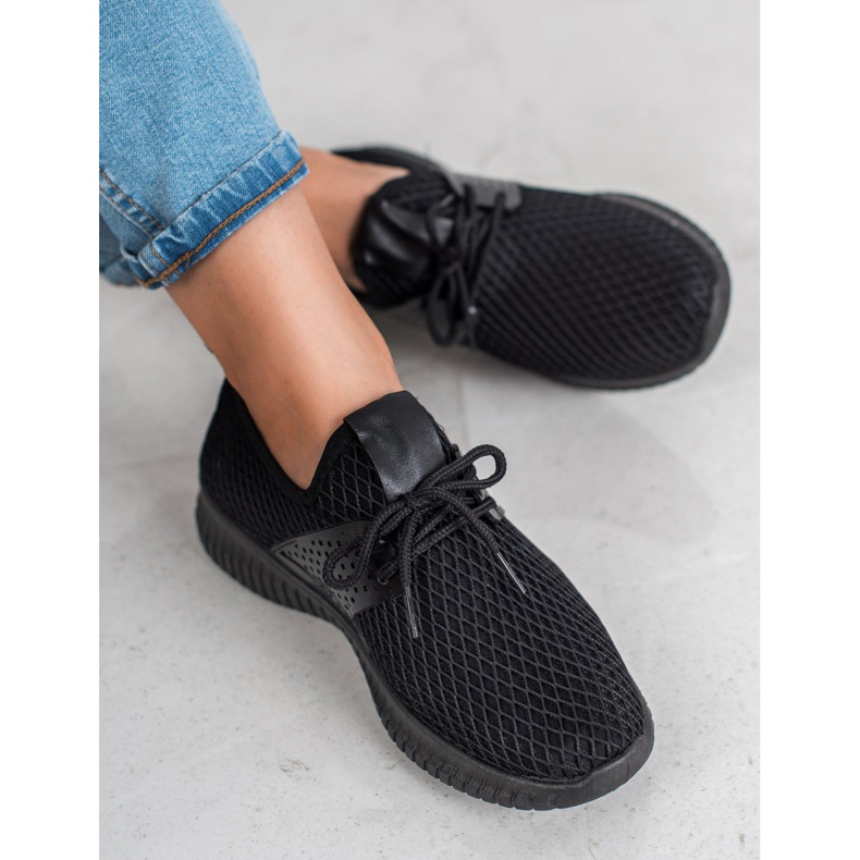 SHELOVET Tekstiiliset urheilukengät musta 1