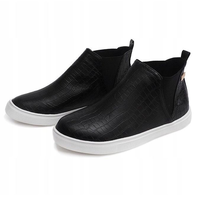 High Wedge Sneakers Creepers 5773 Musta 1