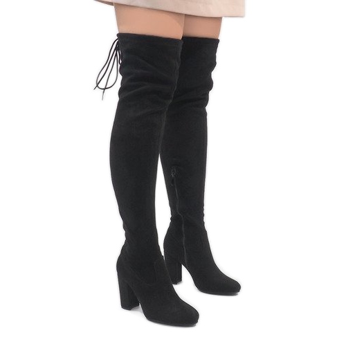 Mustat mokkanahkakengät ZH811 -pylväässä 1