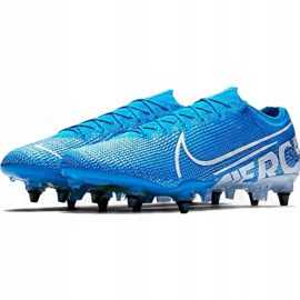 Nike Mercurial Vapor 13 Elite SG-Pro Ac M AT7899 414 jalkapallokengät sininen 2