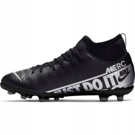 Nike Mercurial Superfly 7 Club FG / MG Jr AT8150-001 jalkapallokengät vaaleanpunainen musta 2