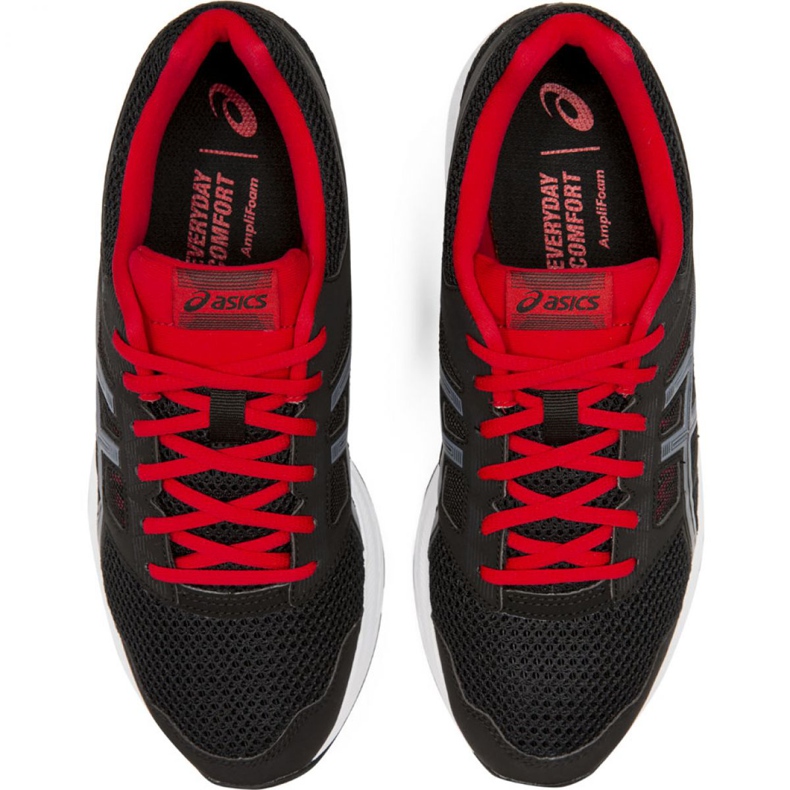 Asics Gel Contend 5 M 1011A256 005 mustat punaiset kengät 1