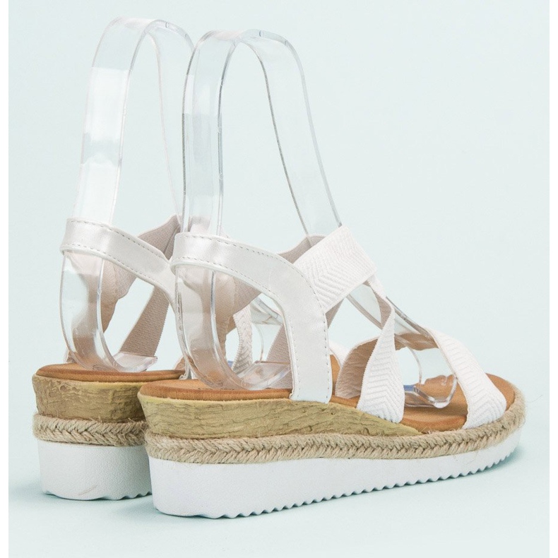 Anesia Paris Slip-on sandaalit alustalla valkoinen 2