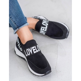SHELOVET Slip-on mokkanahkaiset kengät musta 3