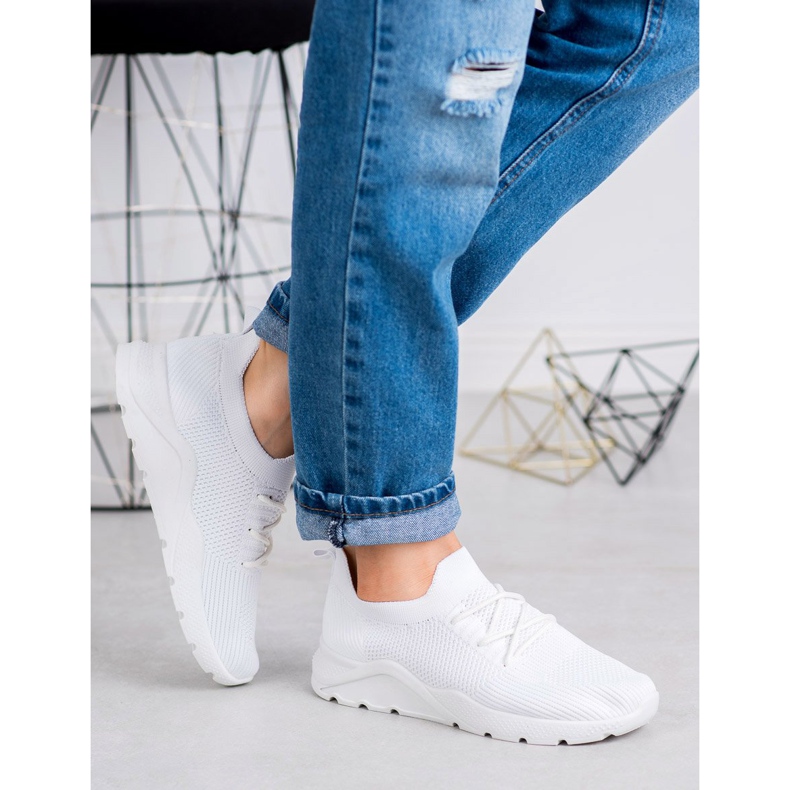 SHELOVET Liukastettavat urheilukengät valkoinen 2