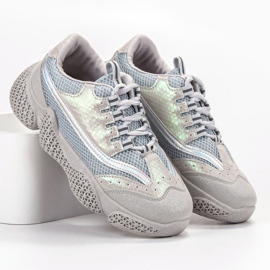 SHELOVET Muodikkaat urheilukengät harmaa 2