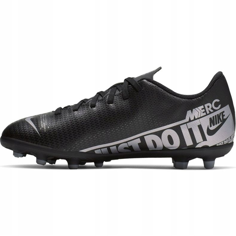 Nike Mercurial Vapor 13 Club FG / MG Jr AT8161 001 jalkapallokengät musta 2