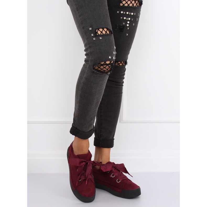 Maroon naisten lenkkarit 1018 Wine punainen 1