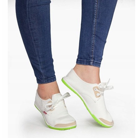 Lycra BL181 Valkoinen Slip-On Lenkkarit 1