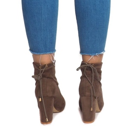 Mokkanahkakengät postissa 88-45 Khaki monivärinen vihreä 1