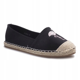 Mustat Flaming -espadrillit 1