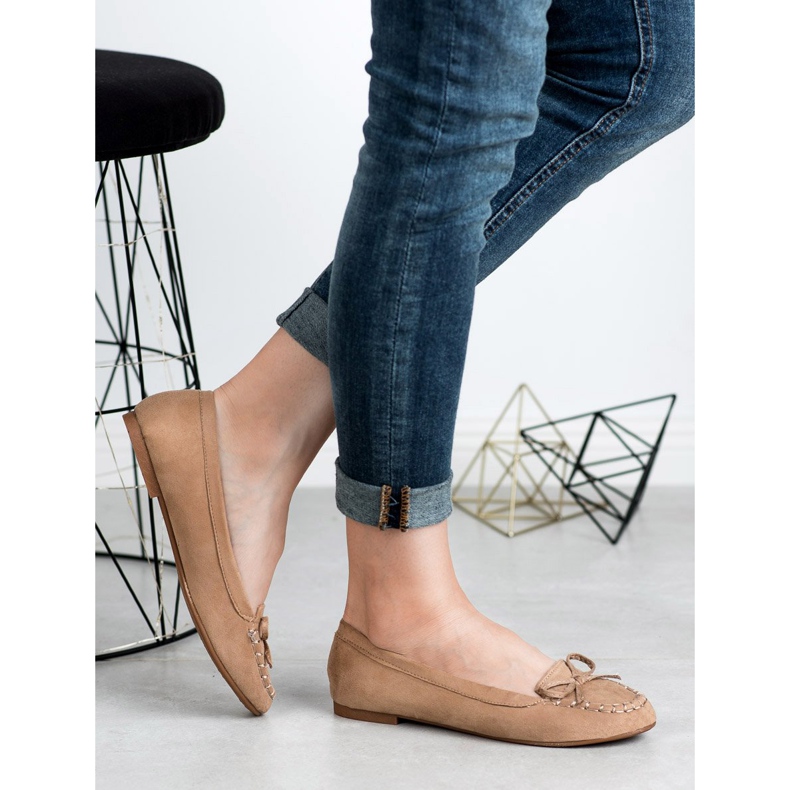 Small Swan Tummanbeige Loaferit Jousella 1