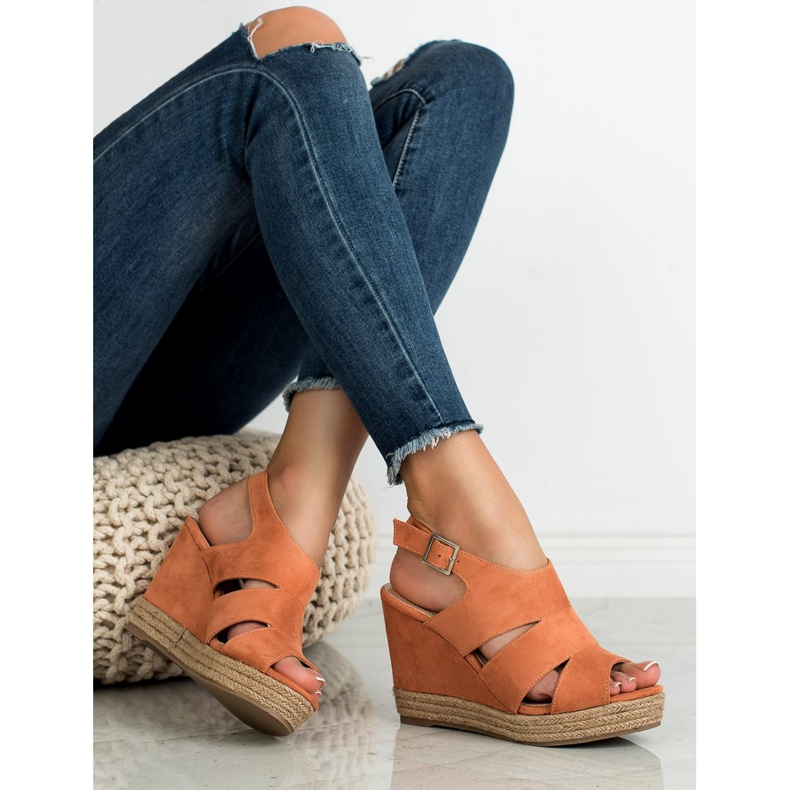 Best Shoes Oranssi Espadrilles -sandaalit 2