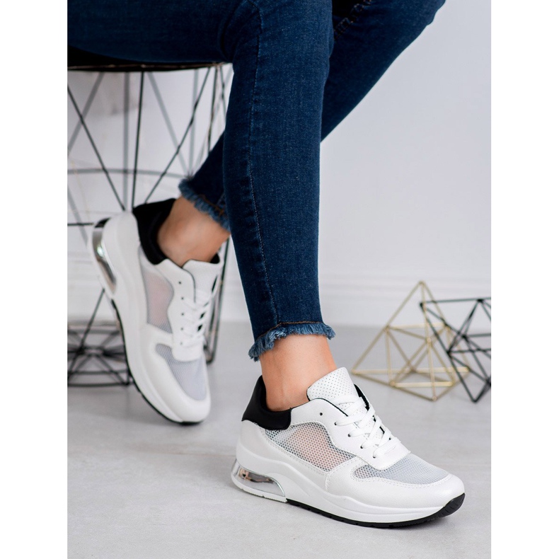 SHELOVET Mesh -urheilukengät valkoinen 1