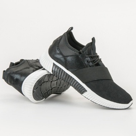 SHELOVET Urheilukengät, joissa joustava nauha musta 1