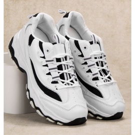 SHELOVET Mukavat urheilukengät valkoinen musta 1