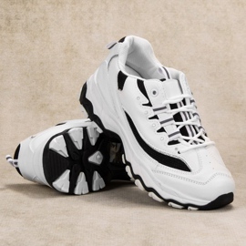 SHELOVET Mukavat urheilukengät valkoinen musta 2