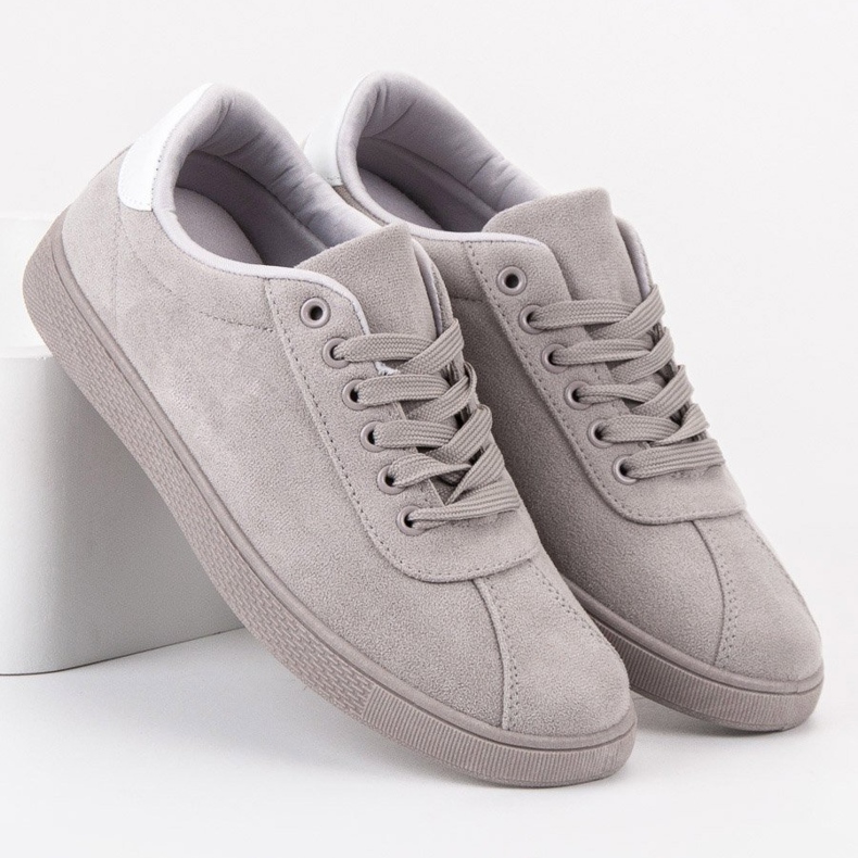 Ideal Shoes Harmaat nauhakengät 2