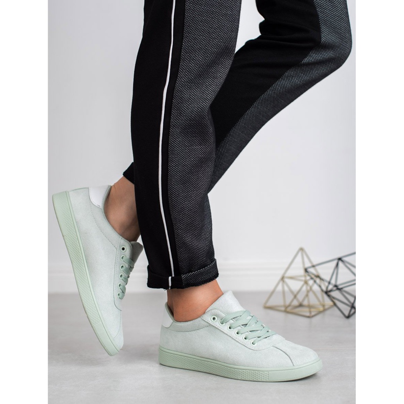 Ideal Shoes Mintun pitsi-kengät vihreä 2