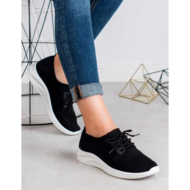 Ideal Shoes Tekstiiliset urheilujalkineet musta 1