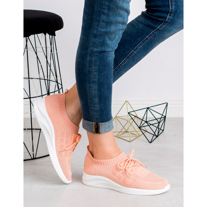 Ideal Shoes Tekstiiliset urheilujalkineet vaaleanpunainen 1