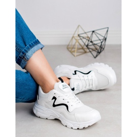 SHELOVET Nauhalliset urheilukengät valkoinen 1