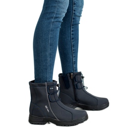 Ax Boxing Tummansiniset lumikengät sininen 2