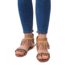 Boho 3-2 Camel Suede Sandaalit beige 2