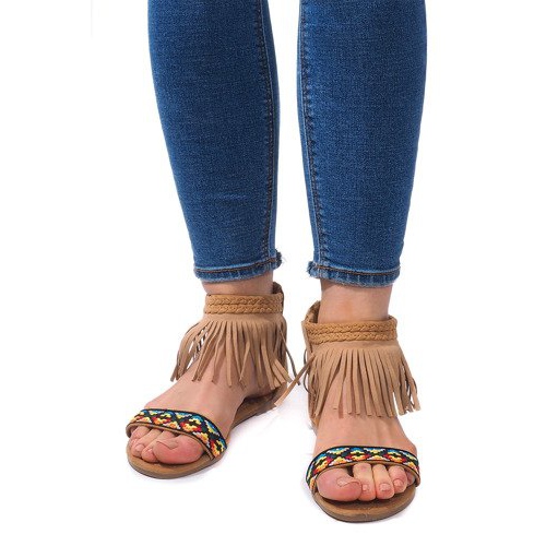 Boho 3-2 Camel Suede Sandaalit beige 2