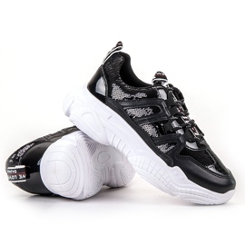 Ax Boxing Lenkkarit paljeteilla musta 1