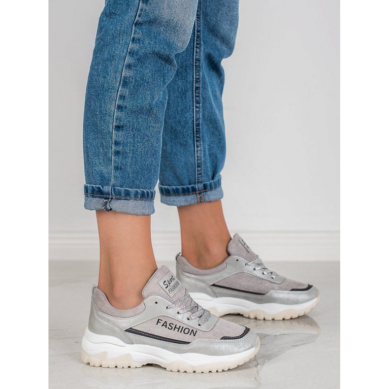 Ax Boxing Muodikkaat urheilukengät harmaa 2