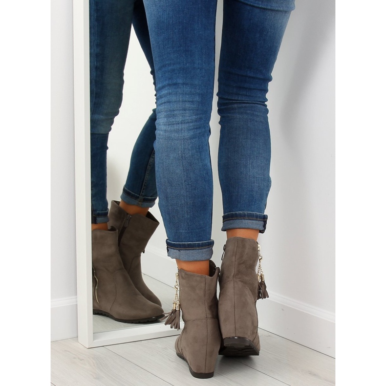 Beige nilkkurit AB02-36 Khaki 1