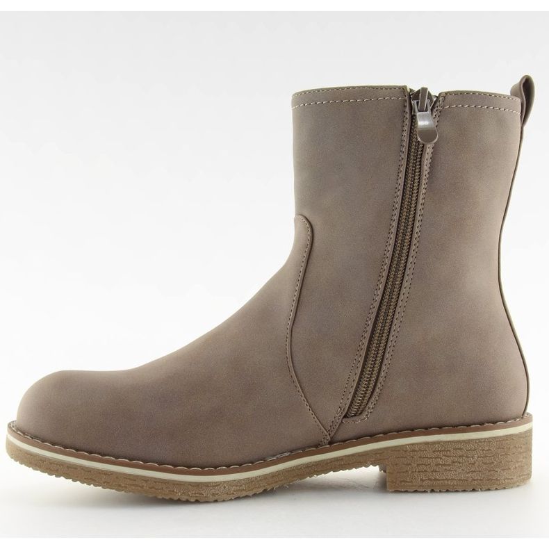 Matalat kengät, joissa on beigen väriset korkokengät 0-253 Khaki 1