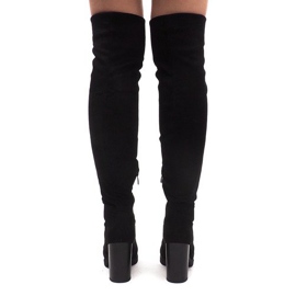 Suede saappaat postissa SU-2730 musta 1