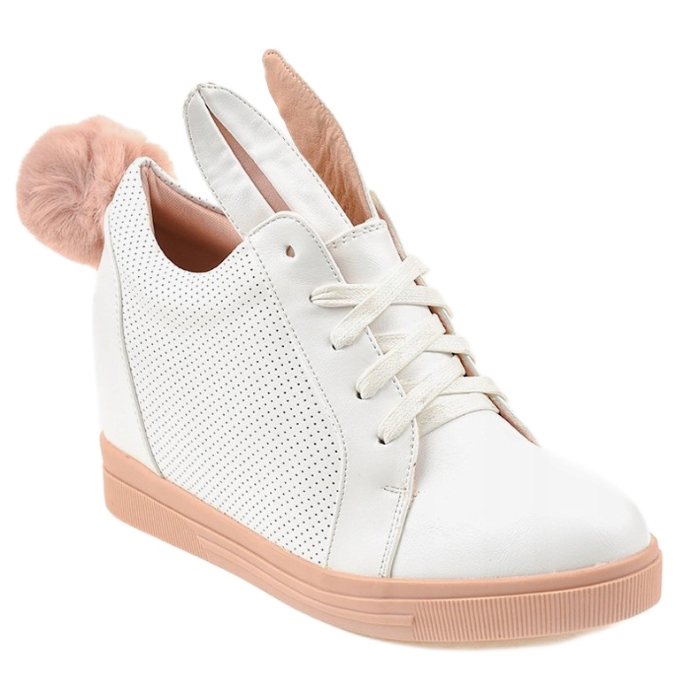 Valkoiset lenkkarit kiilakanilla H6211-9 valkoinen 1