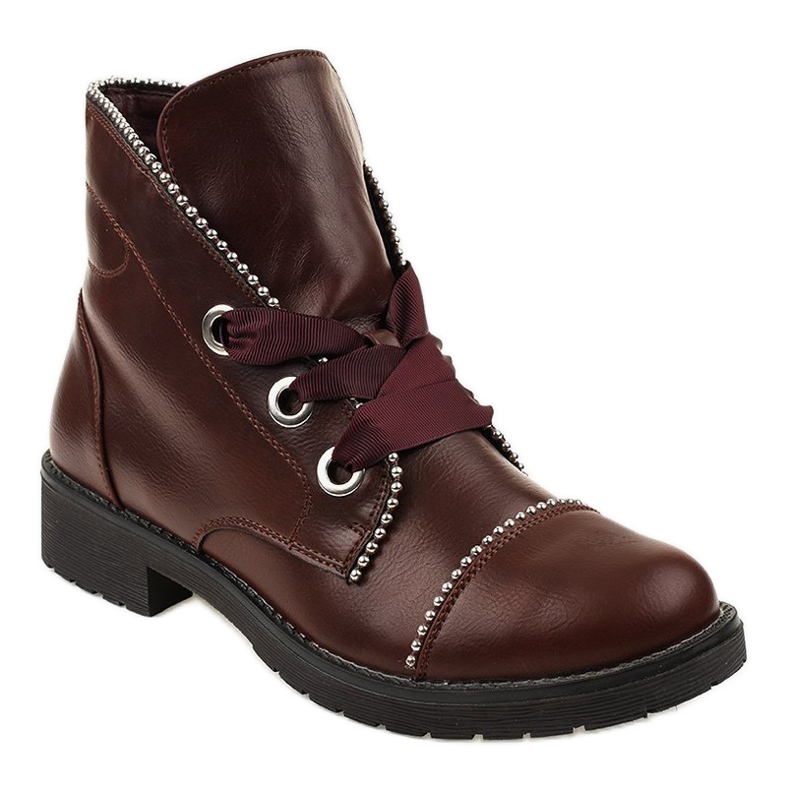 Kayla Shoes Maroon-pitsi-nilkkurit 11606-73 punainen 1