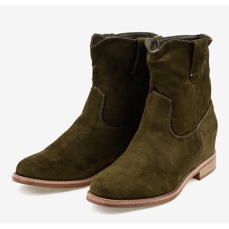 NC837 vihreät mokkanahkaiset saappaat 2