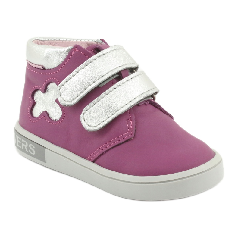 Mazurek Velcro -nilkkurit vaaleanpunainen harmaa 1