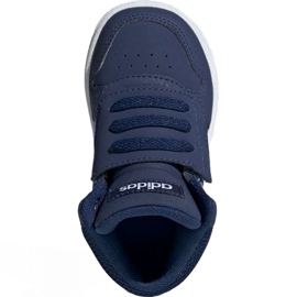 Adidas Hoops Mid 2.0 EE6714 lasten kengät laivastonsininen 1