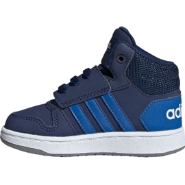Adidas Hoops Mid 2.0 EE6714 lasten kengät laivastonsininen 2