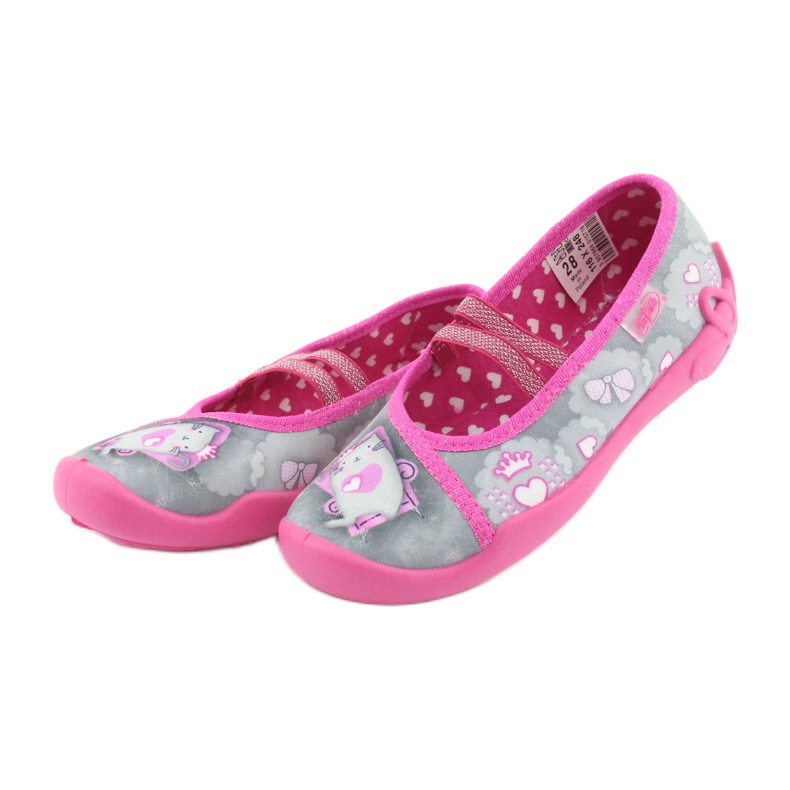 Befado lasten kengät 116X248 vaaleanpunainen harmaa 3