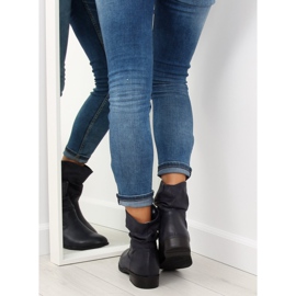 Naisten tummansiniset saappaat 1127-PA DK.BLUE laivastonsininen 2